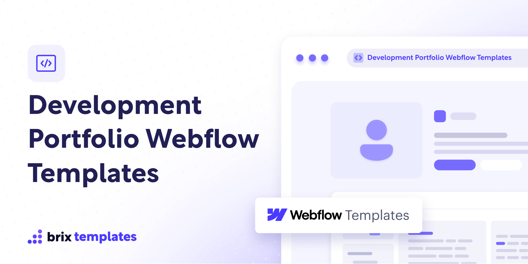 2  Development Portfolio Webflow Templates BRIX Templates