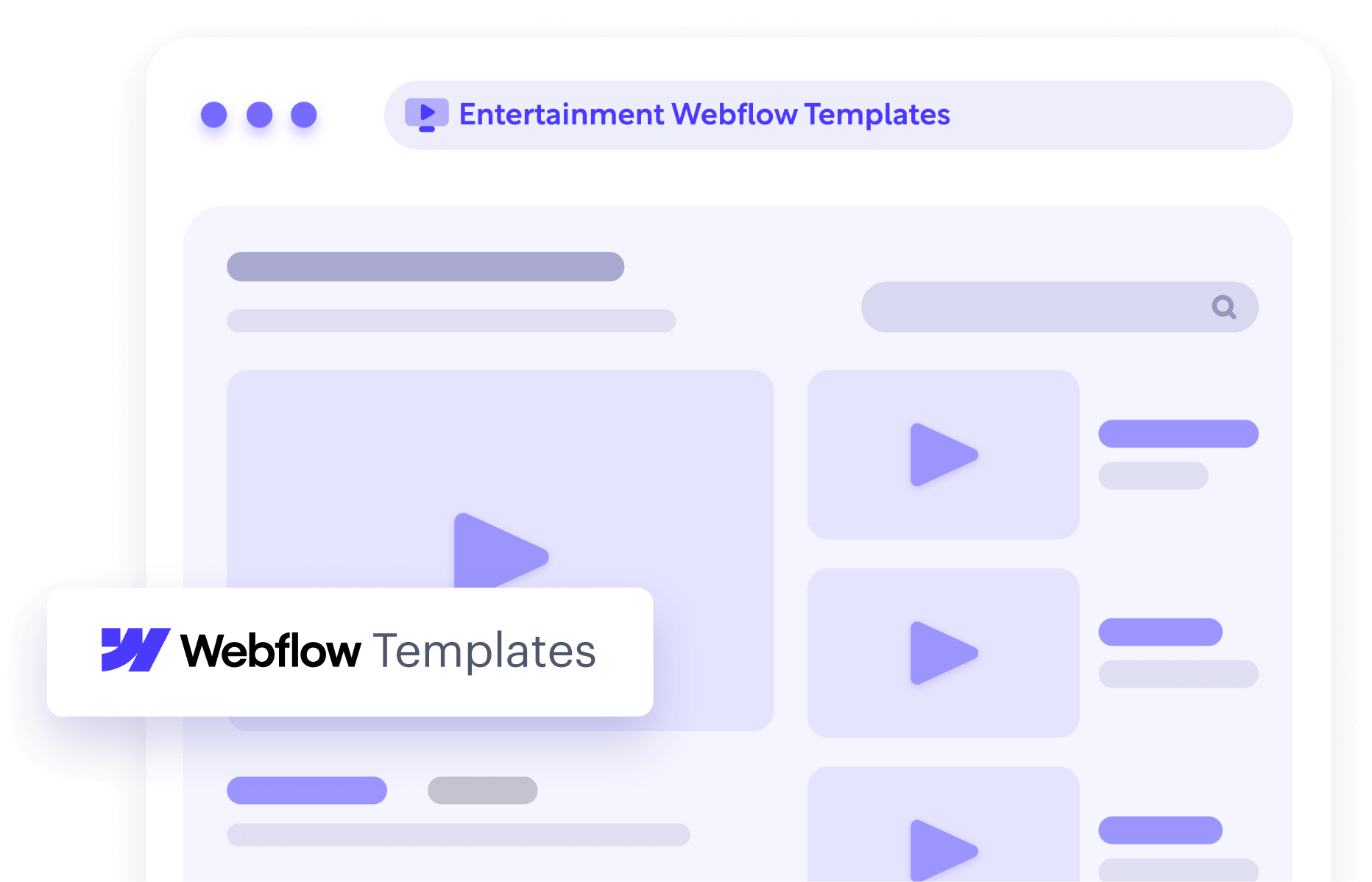 Entertainment Webflow Templates