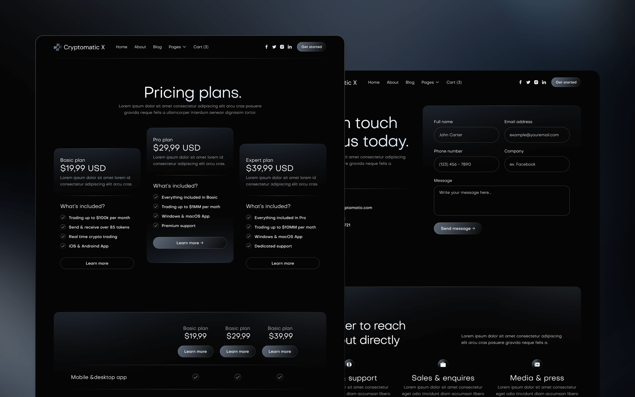 Modern Crypto Webflow Template - Cryptomatic X | BRIX Templates