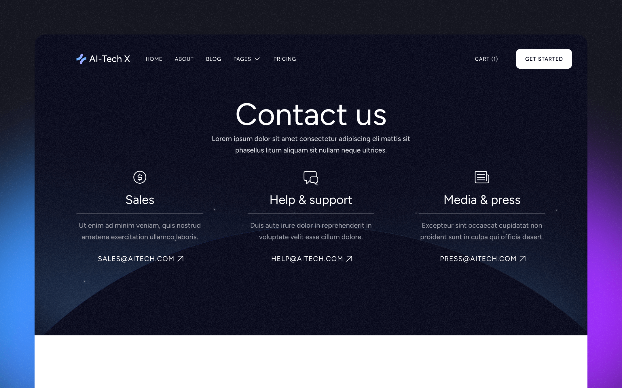 AI & ML Webflow Template - AI-Tech X | BRIX Templates