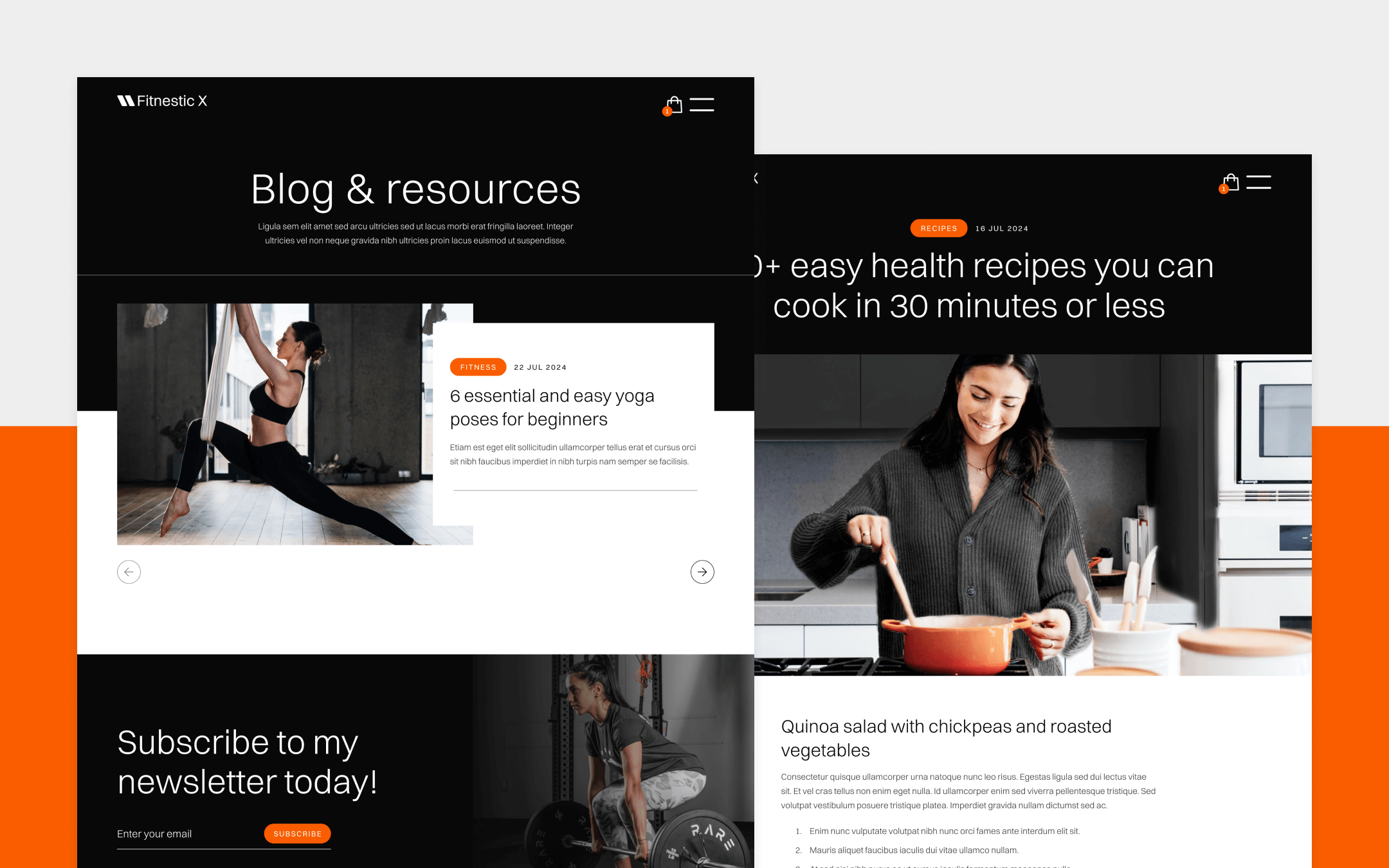 Fitness Coach Webflow Template