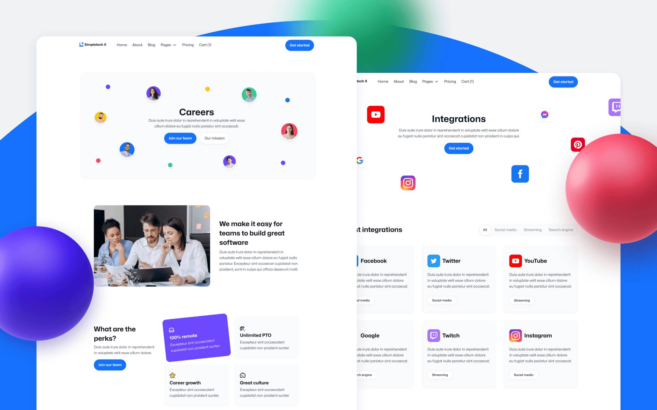 SaaS Webflow Template