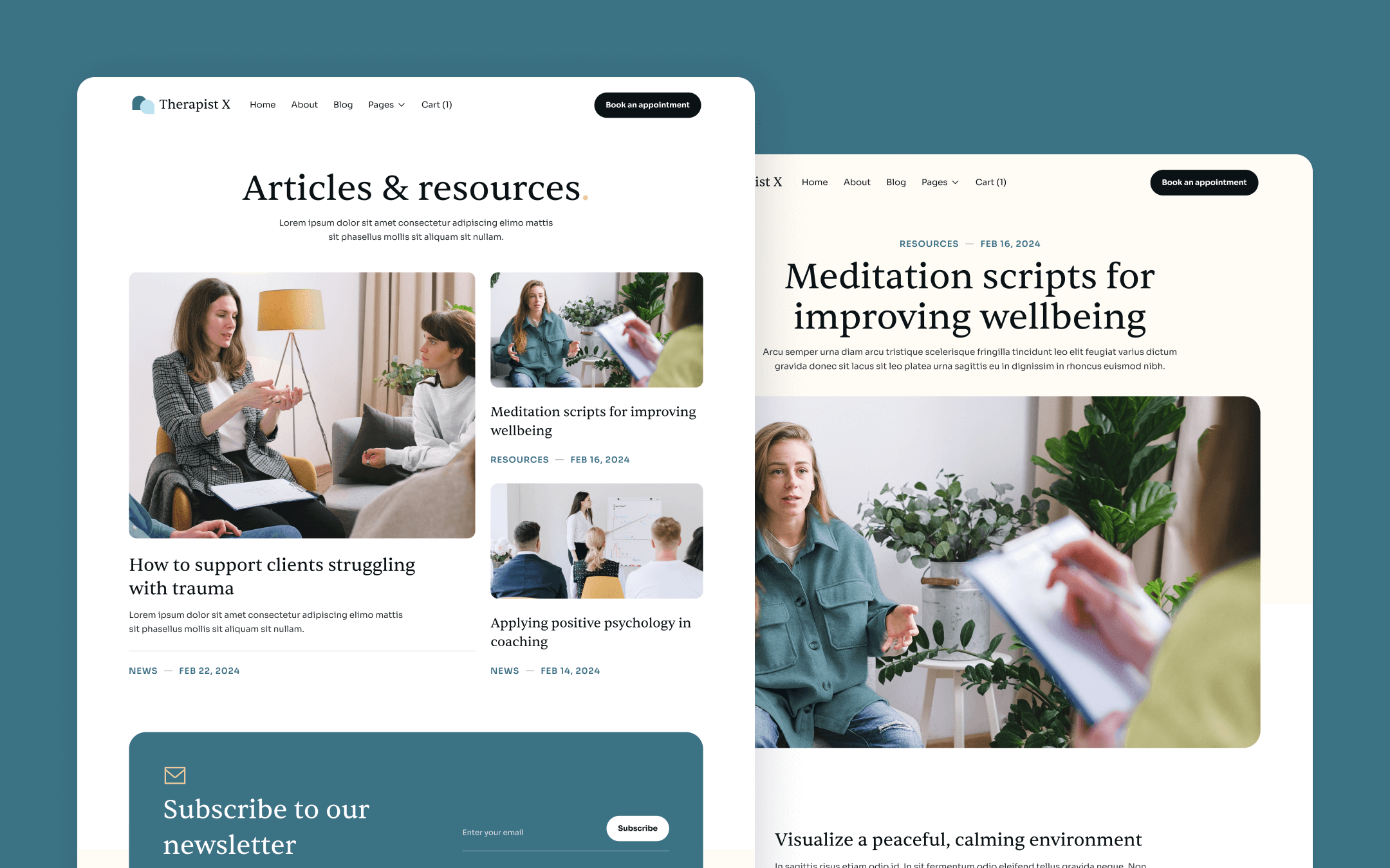 Psychological Therapy Webflow Template