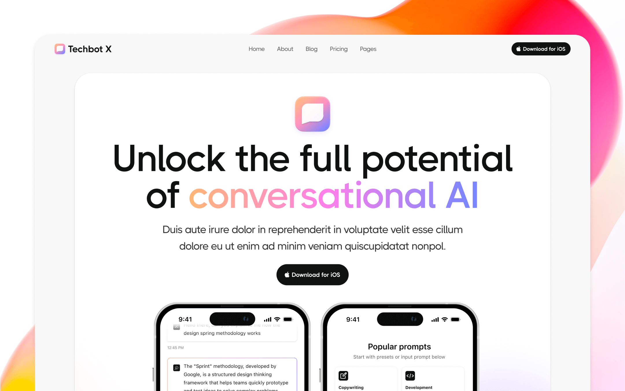 Machine Learning App Webflow Template