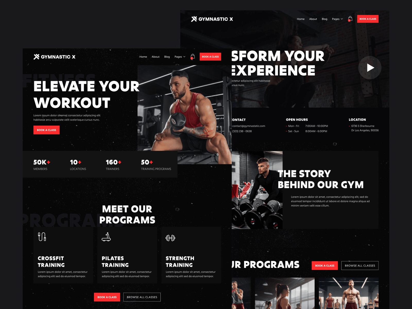 Fitness Center Webflow Template