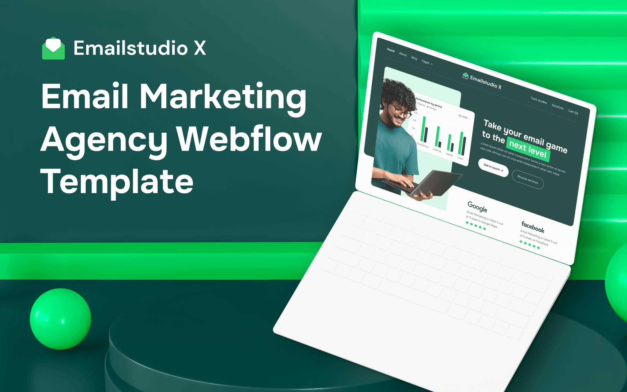 Email Marketing Agency Webflow Template