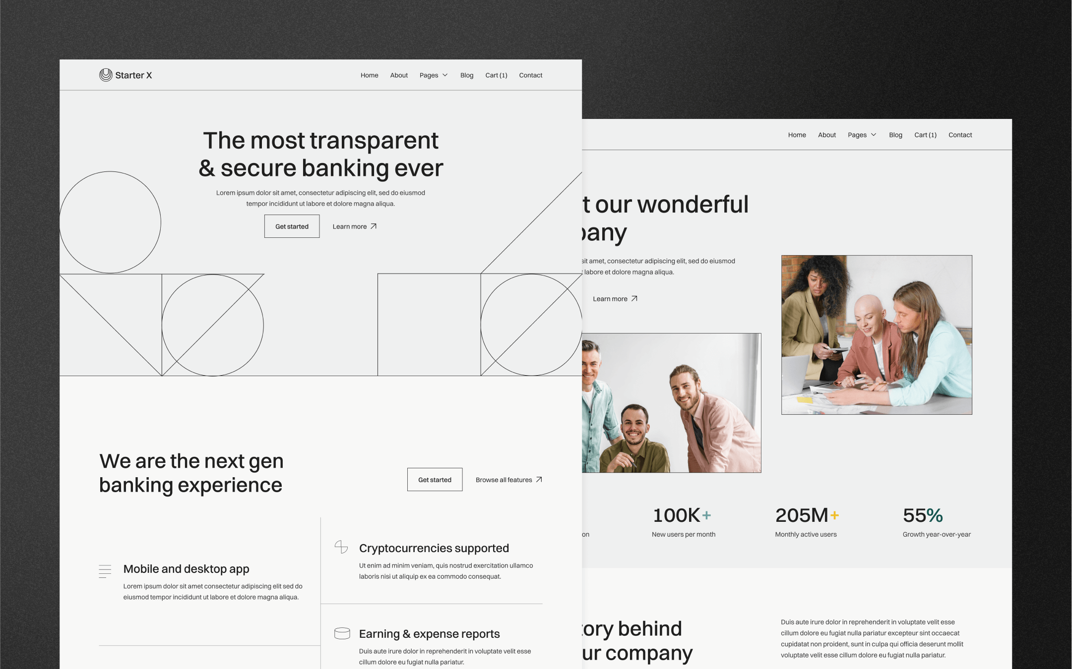 Minimalist Startup Starter X BRIX Templates