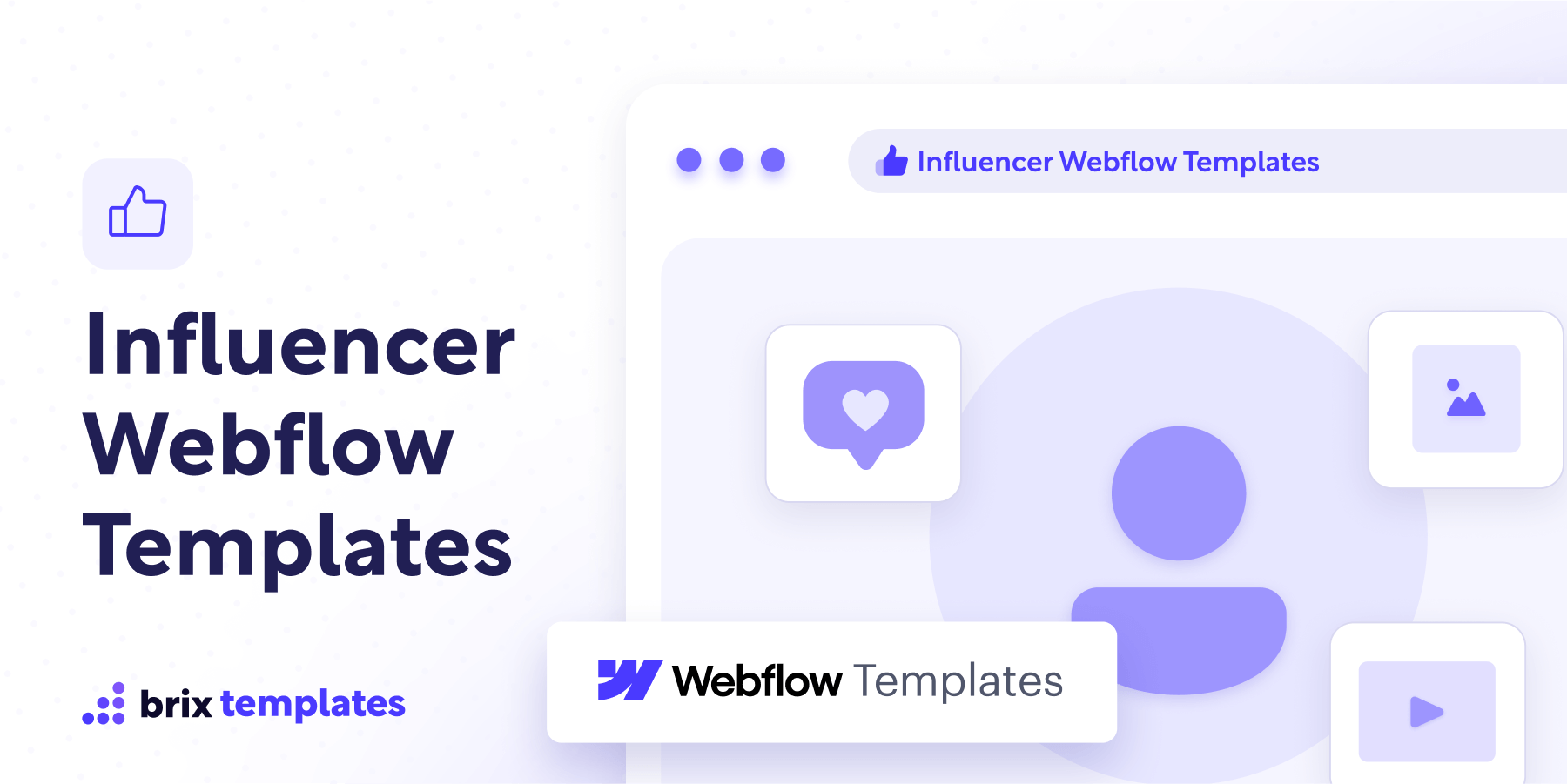 3  Influencer Webflow Templates BRIX Templates
