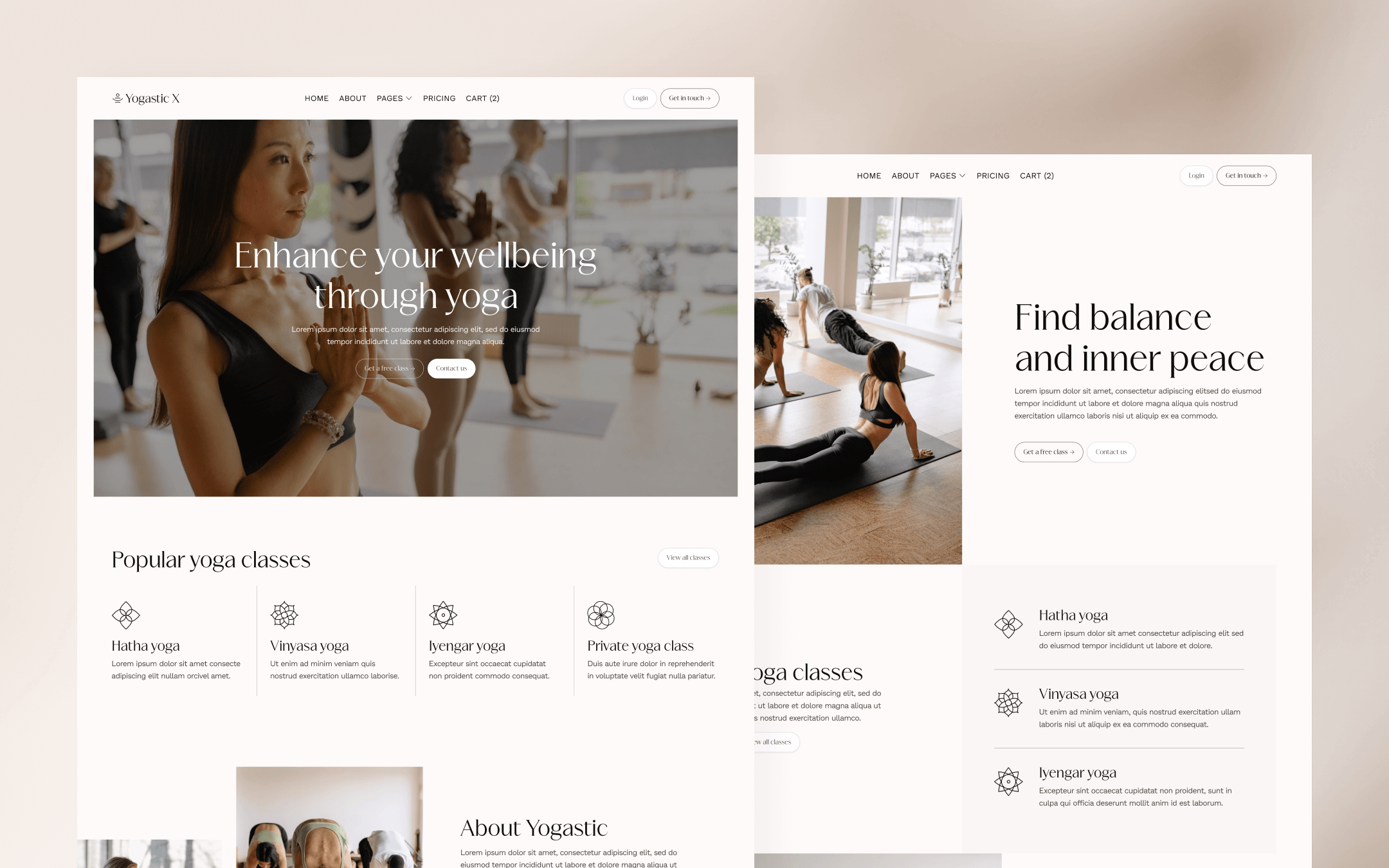 Yoga Webflow Template Yogastic X Brix Templates