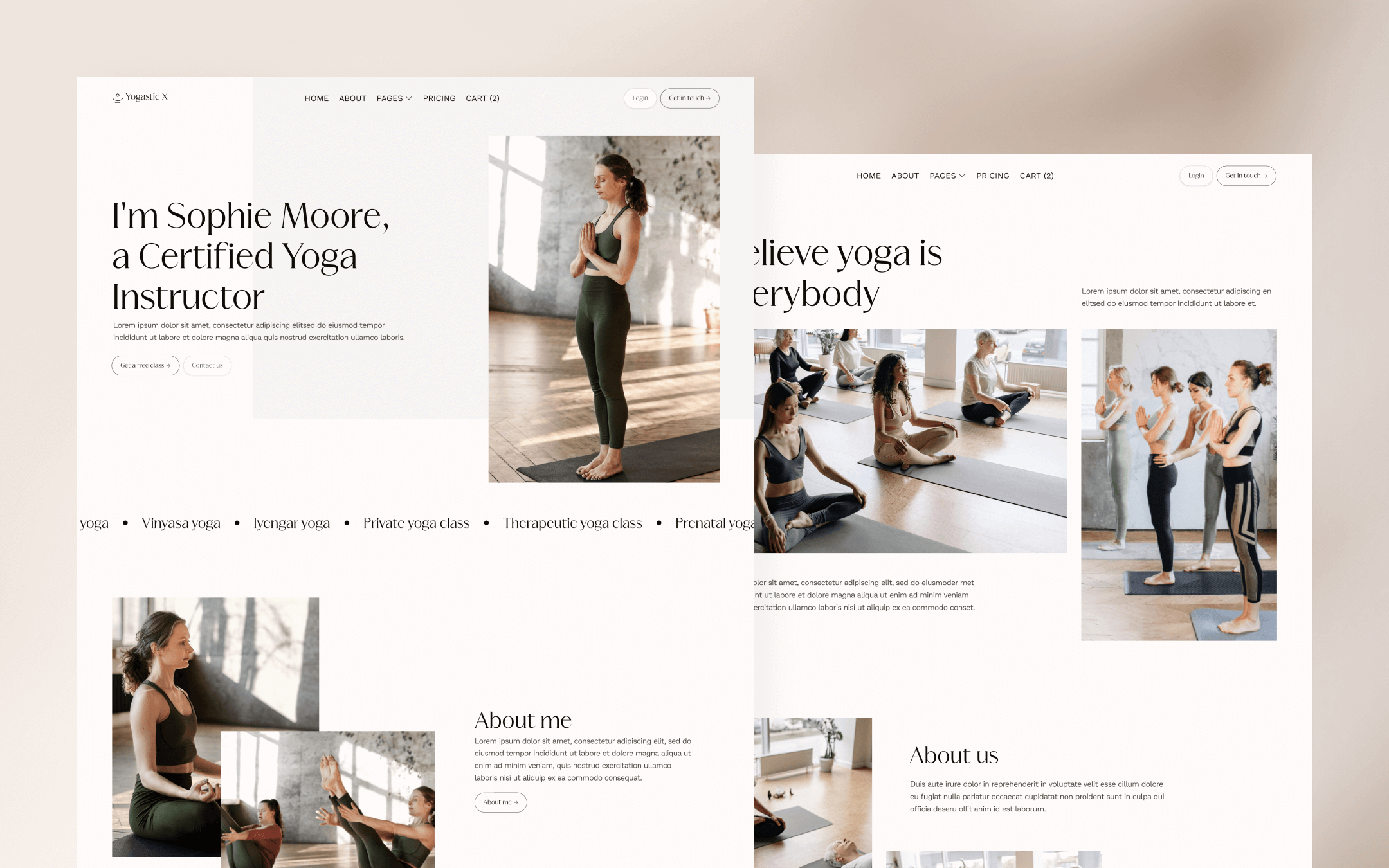 Yoga Webflow Template Yogastic X Brix Templates
