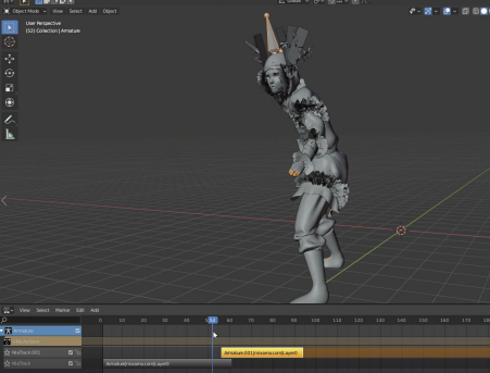 作業中のアーマーにトラックを追加します