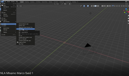Blender 内からインポート操作を実行する