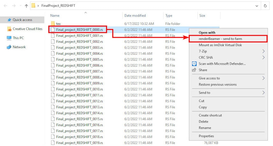 Redshift standalone (.rs)
