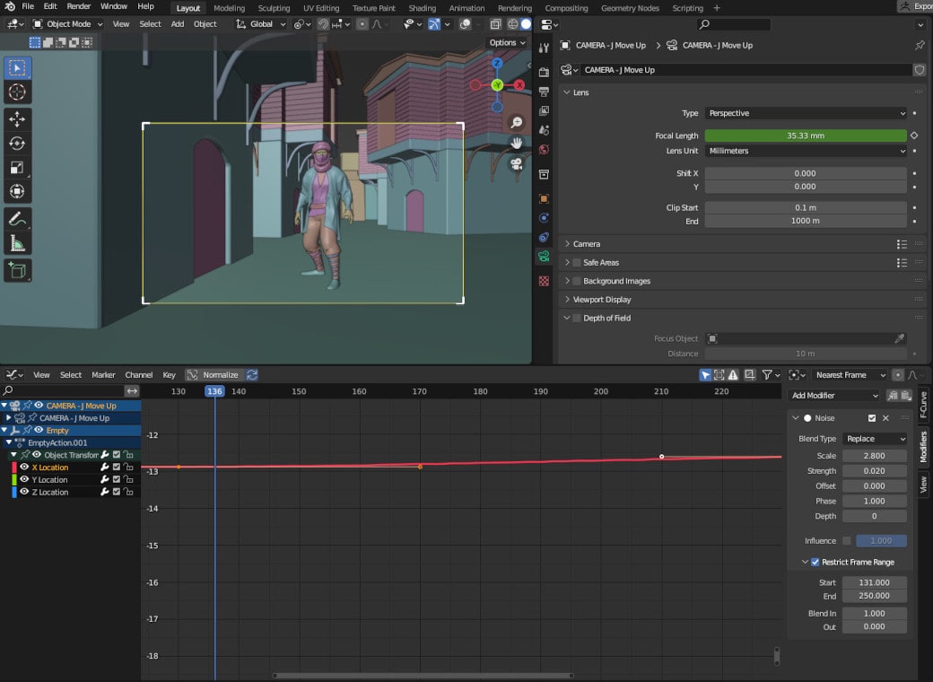 How to move cameras in Blender like a cinematographer using Cinepack