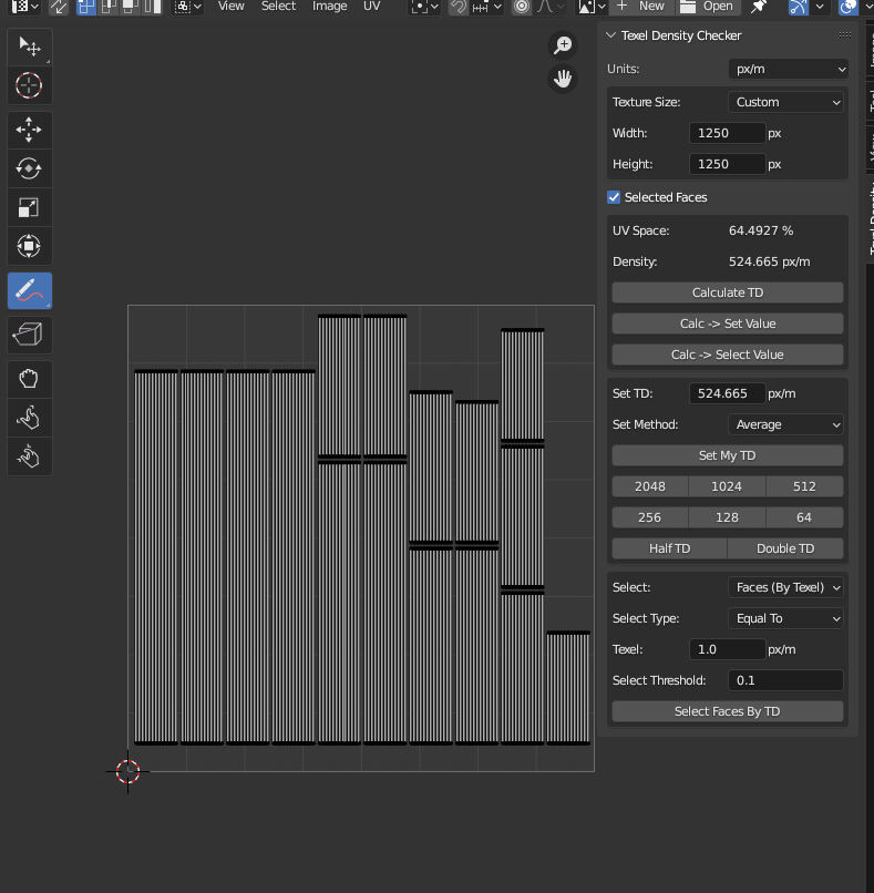 A Texel Density Walkthrough for Blender Artists