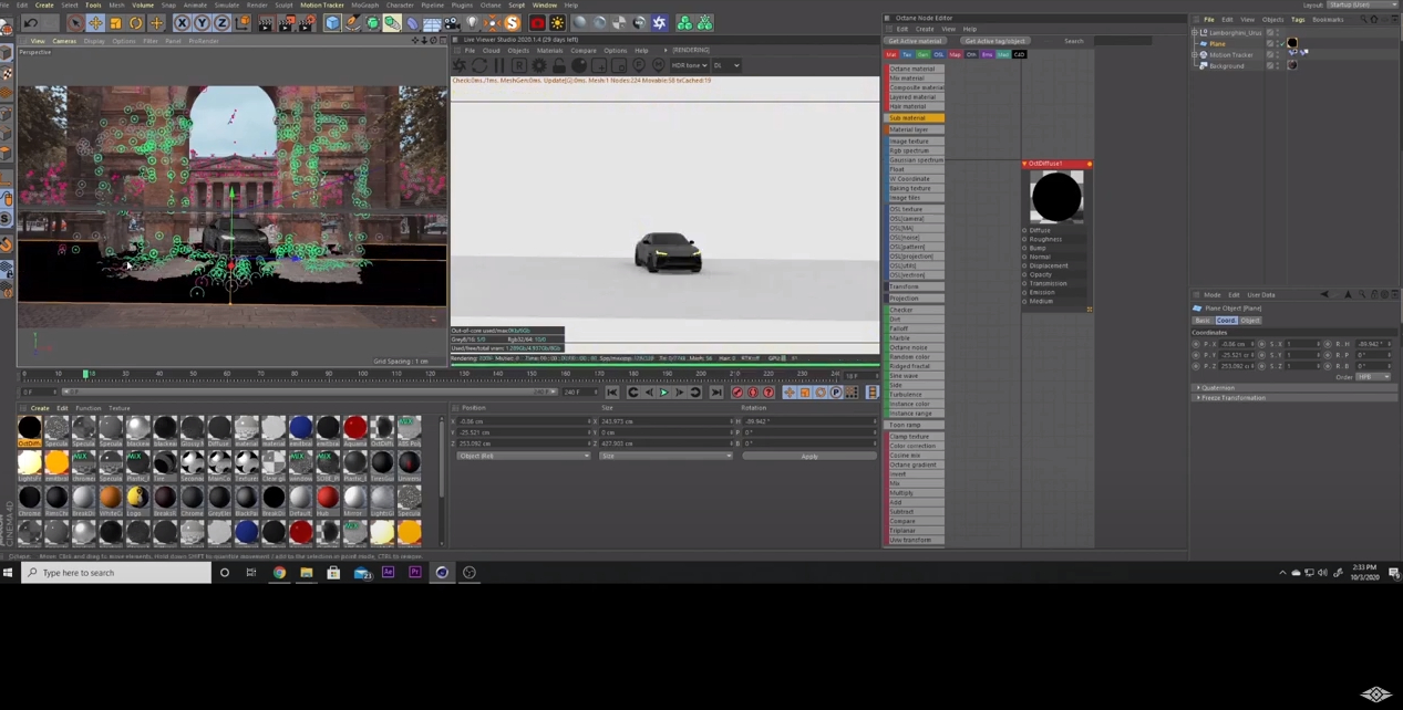 Workflows & applications on integrating live action in Cinema 4d