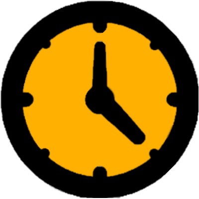Eine gelbe Uhr, die den Aspekt der Zeit bei der Anschaffung einer Solaranlage darstellt