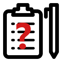 Eine Checkliste mit Stift und rotem Fragezeichen