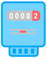 Ein blauer Smart Meter
