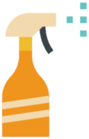 Eine Sprühflasche, die die Reinigung symbolisiert