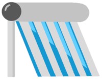 Ein Solarthermie Kollektor