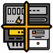 Ein Icon mit vier verschiedenen Stromzähler Arten