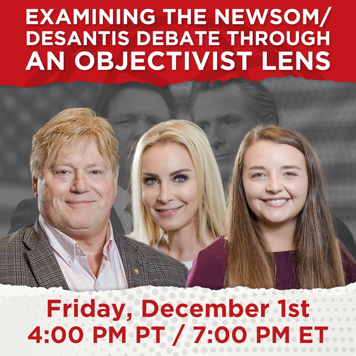 Desantis Shows Why He Is Spiritually An Atlas Poster As He Debates