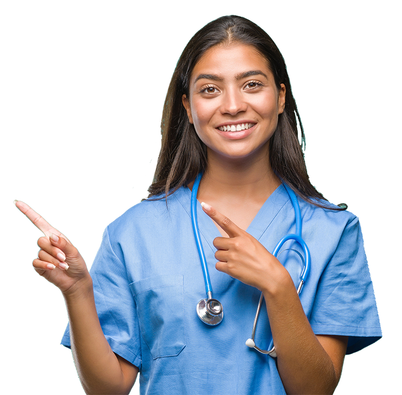 Business Woman with glasses smiling