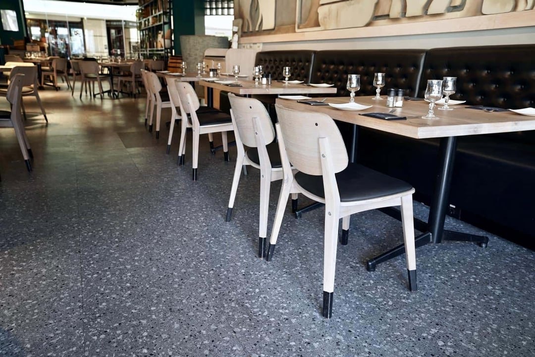Flooring Project Kitchen Grill, Rosebank with Belgotex