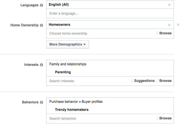 Facebook Ad Demographics Detail