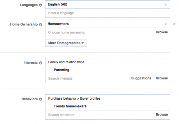 Facebook Ad Demographics Detail