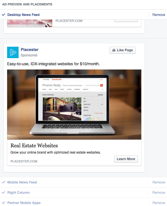 Facebook Ad Clicks to Website Preview