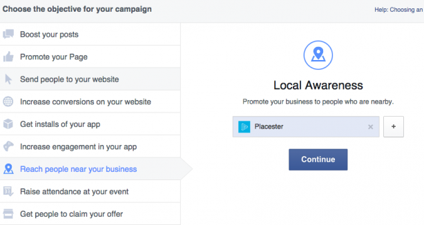 Facebook Ads Local Awareness