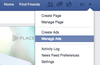 Facebook Manage Ads