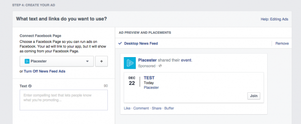 Facebook Ad Promote Event Ad Preview