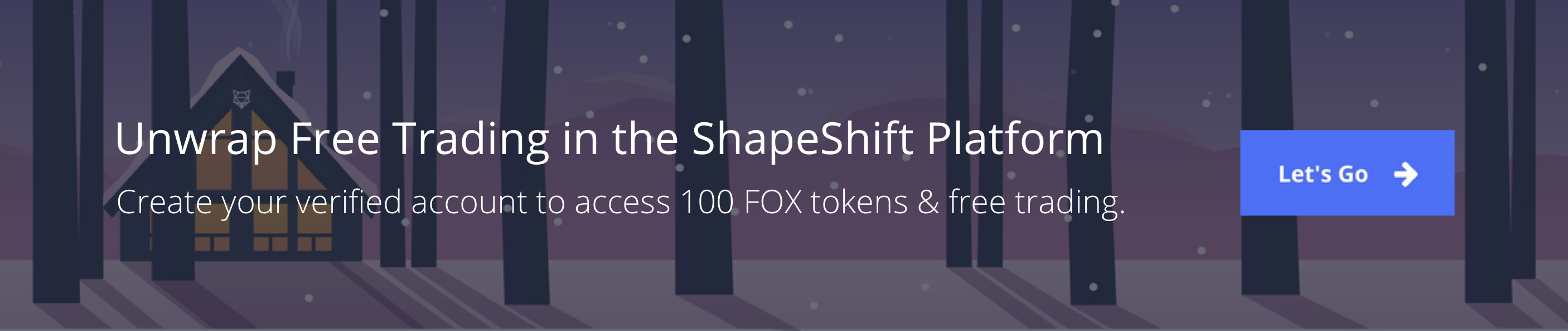 Receive 100 FOX tokens when you create a ShapeShift account. Trade crypto for free in the ShapeShift Platform. ShapeShift.com