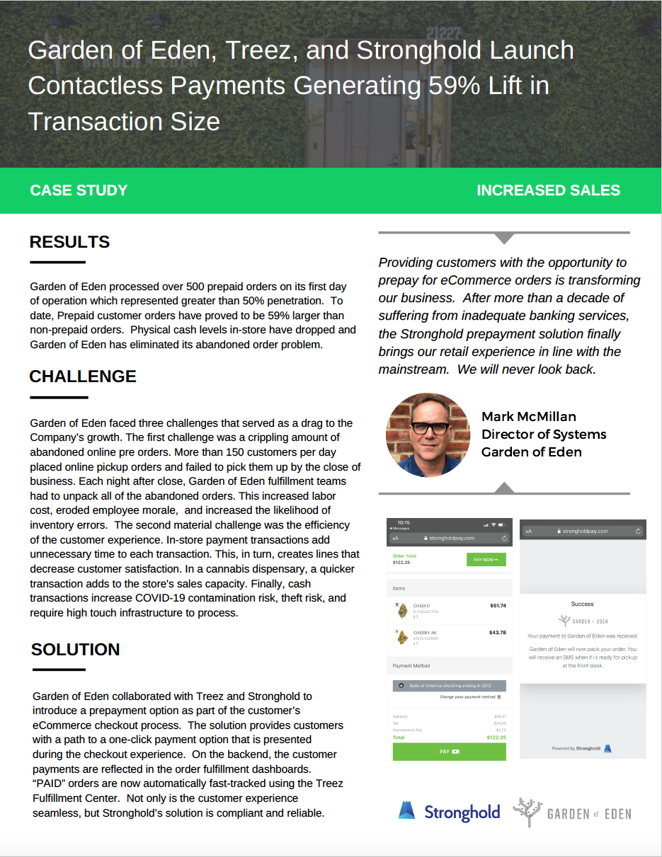 Garden of Eden + Stronghold Pay Case Study