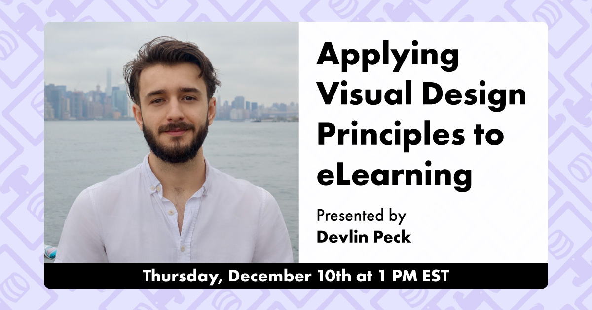 Applying visual design principles to eLearning crowdcast cover photo