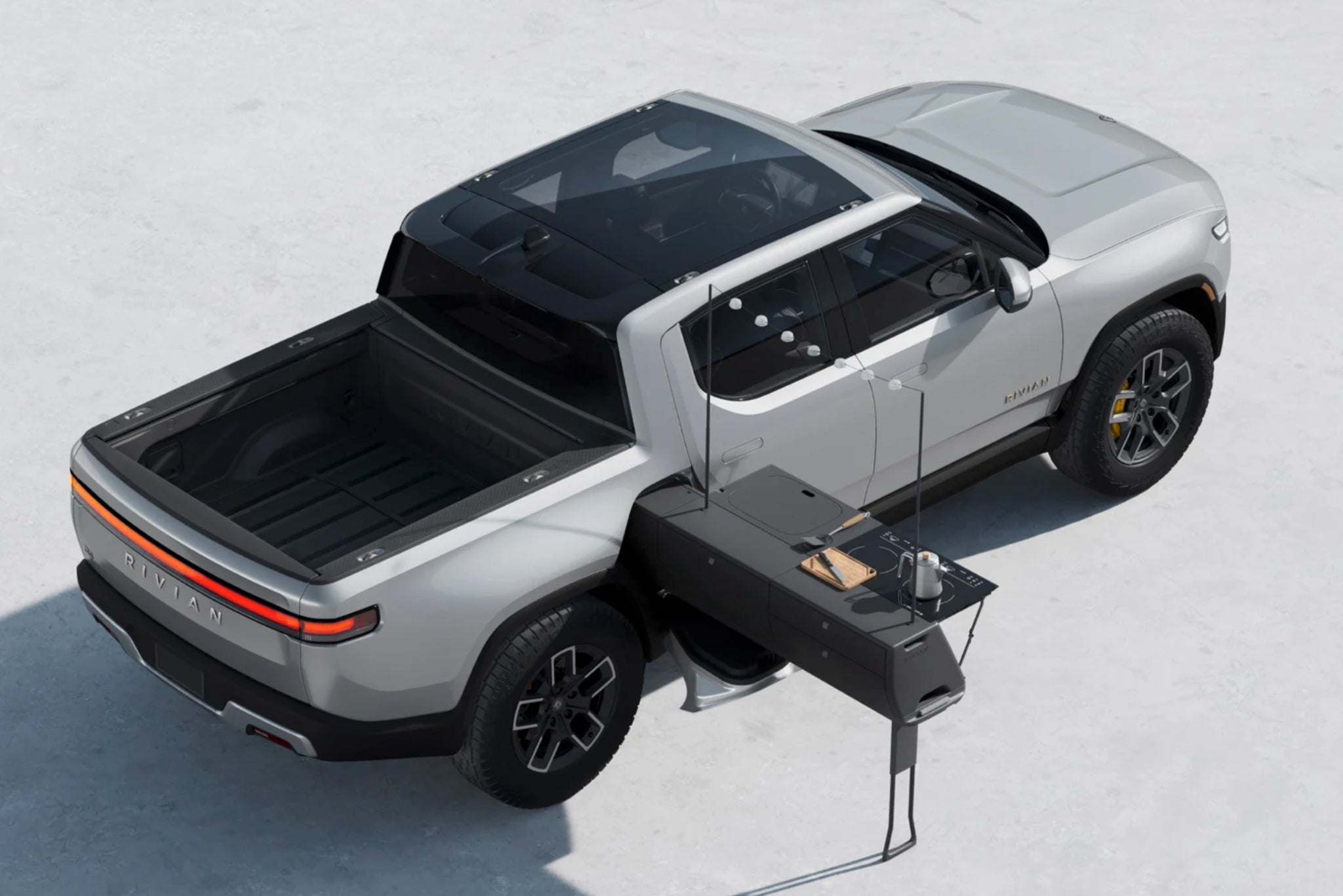 Rivian R1T Camp Kitchen x Snow Peak Package