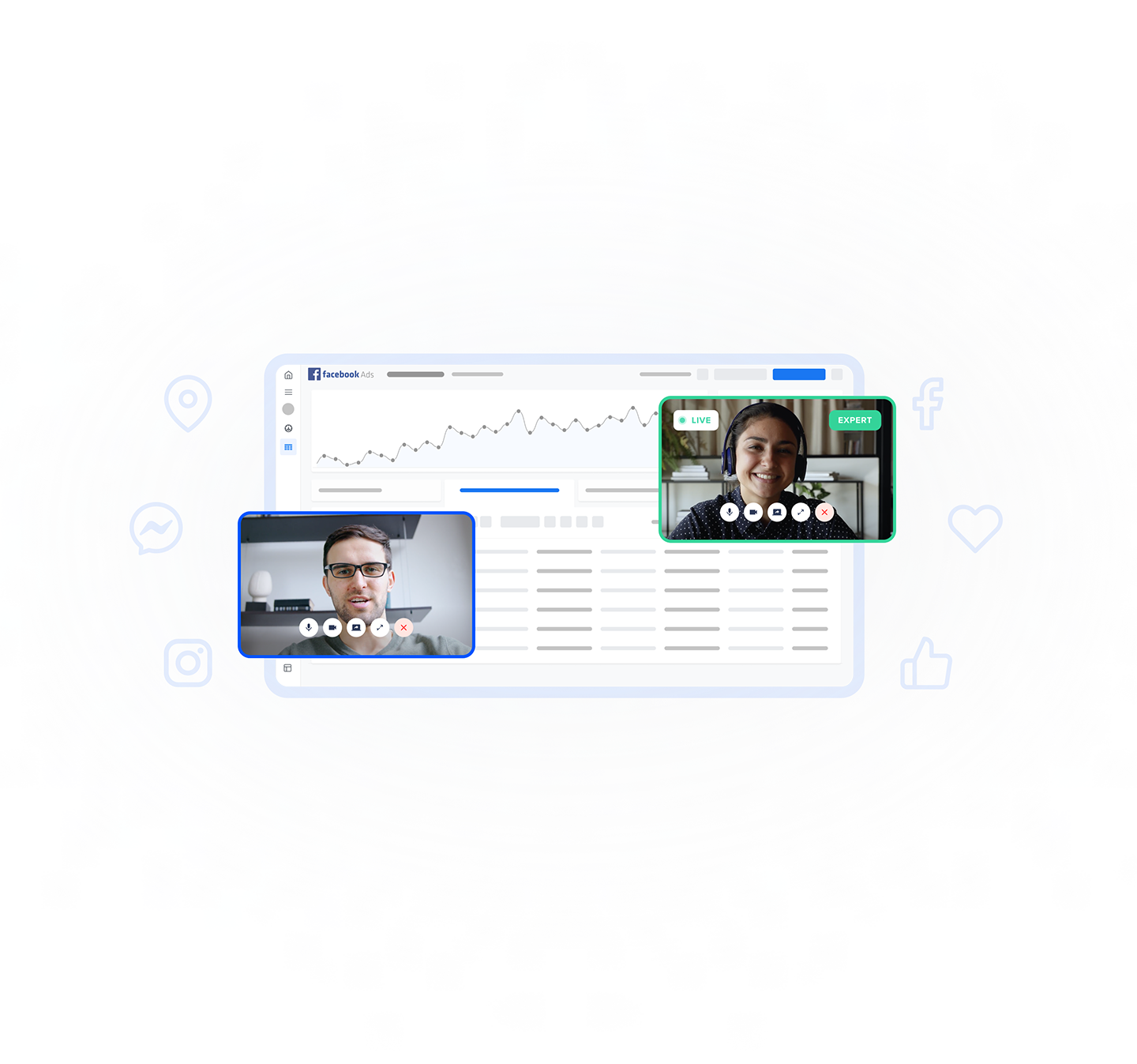 Hopps expert helping a custom over a video call