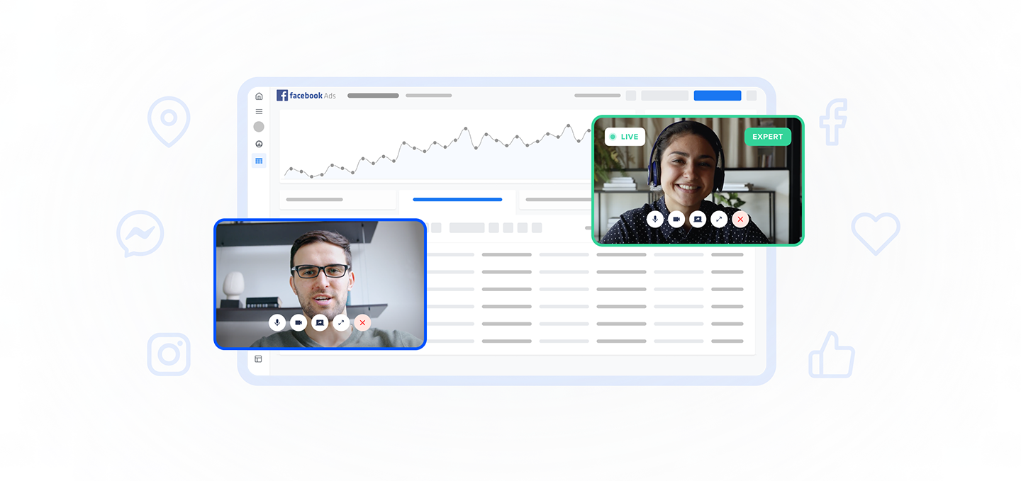 Hopps expert helping a custom over a video call