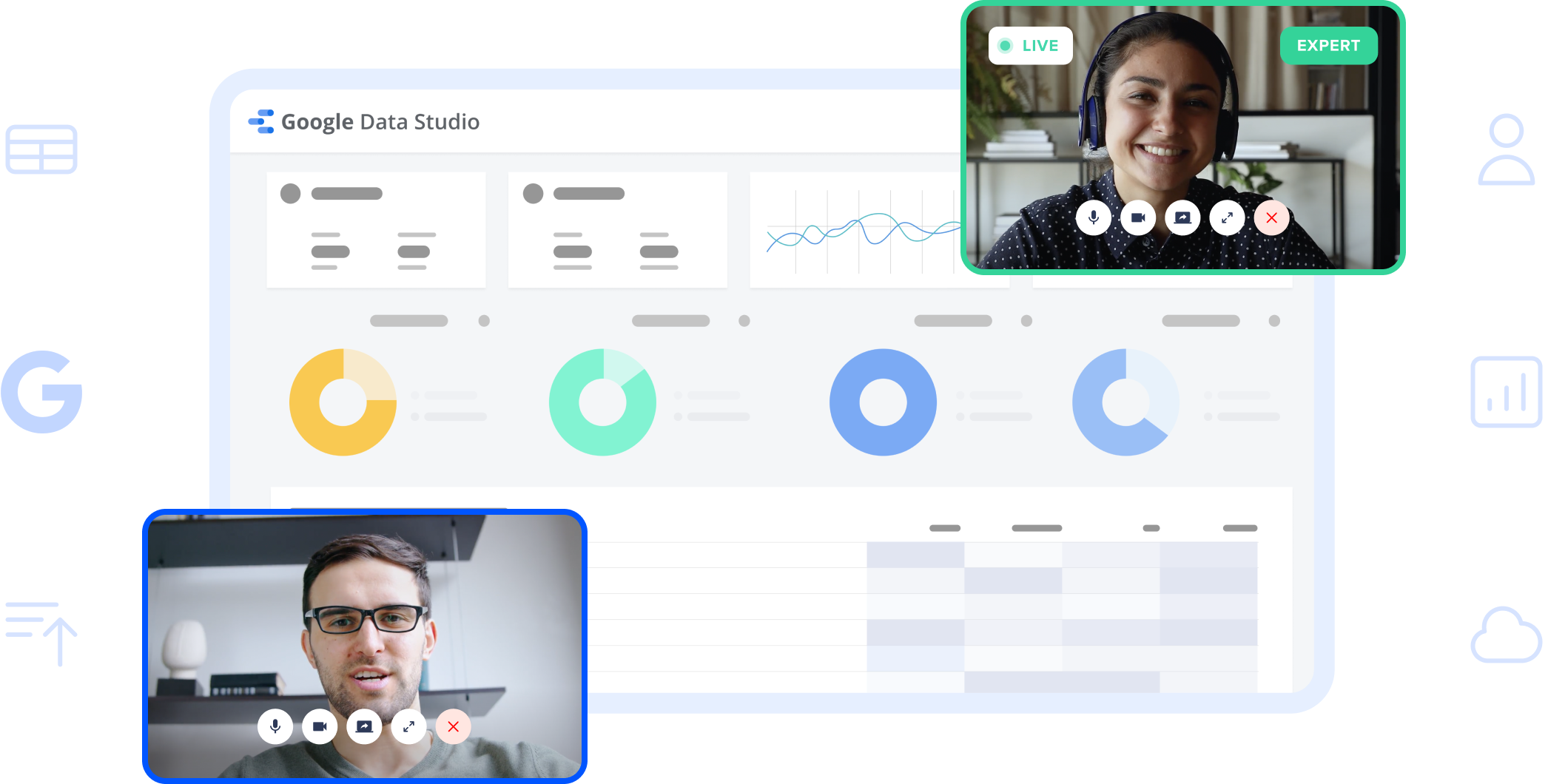 Get one on one Data Studio help.