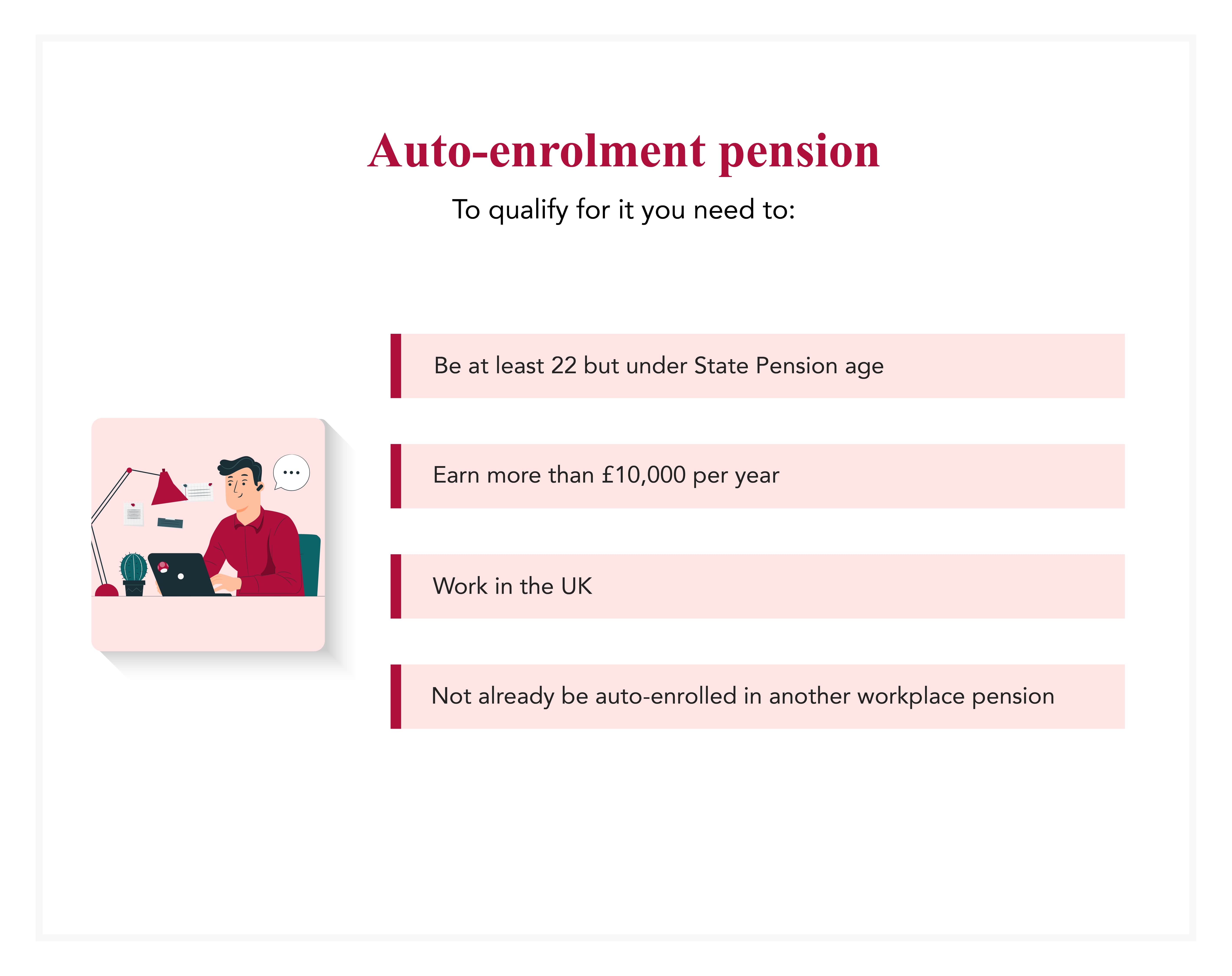 Auto enrolment pension qualifications