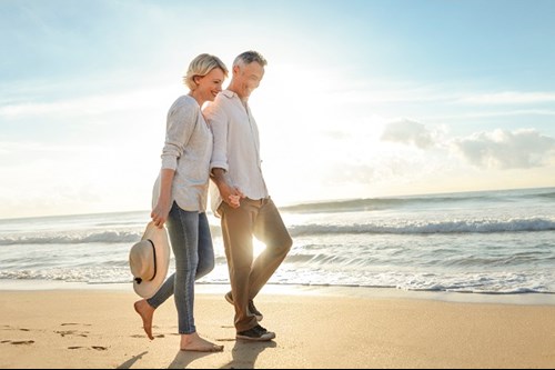 Romantic Couple On Beach