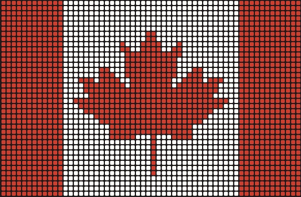 Mosaic Canadian Flag