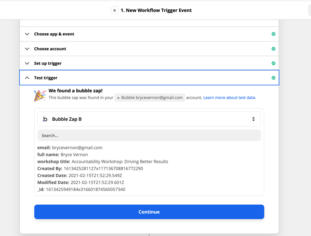 Here's how to integrate Zapier and Bubble (stepbystep with pictures)