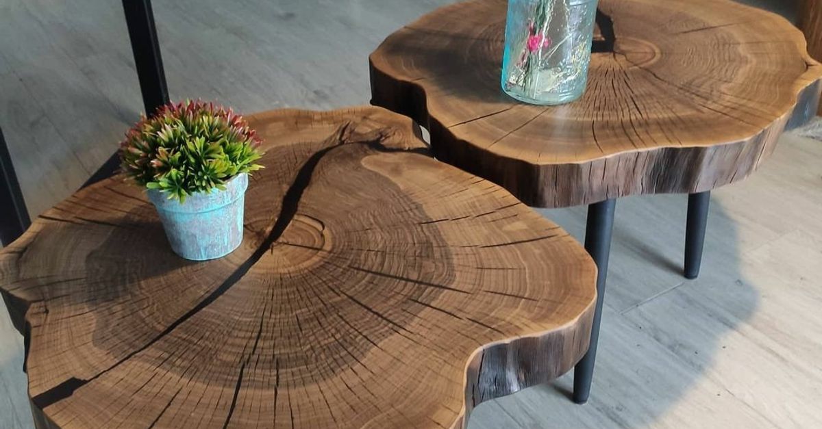 14 Natural Live Edge Coffee Tables You'll Love