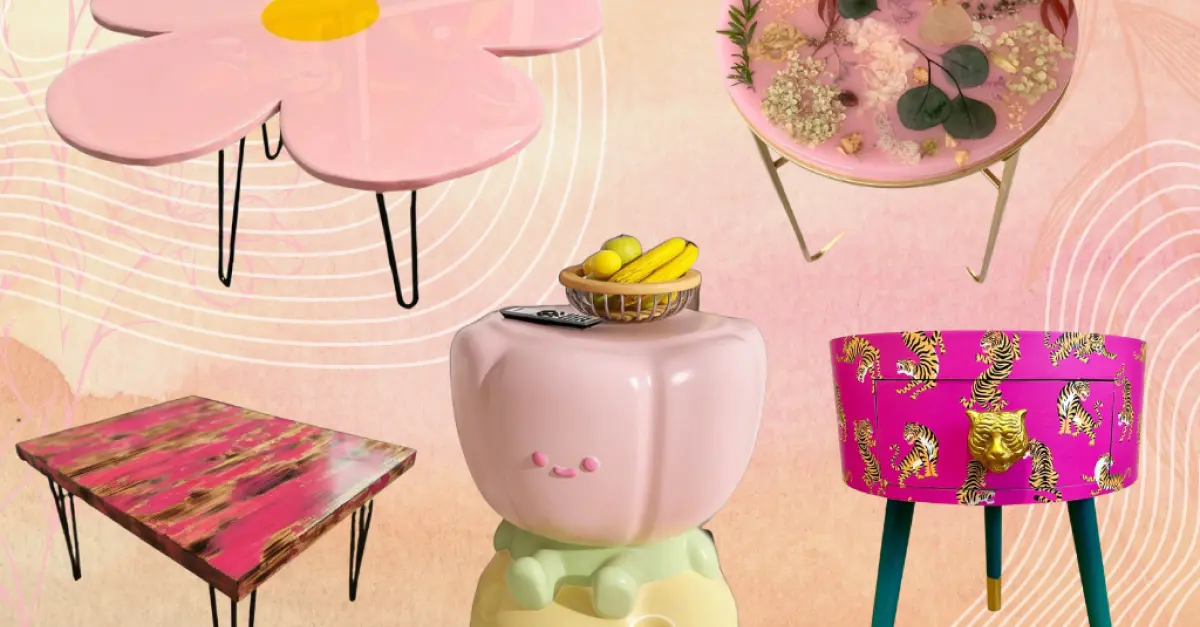 17 Pink Coffee Tables Unleash Your Vibrant & Funky Side