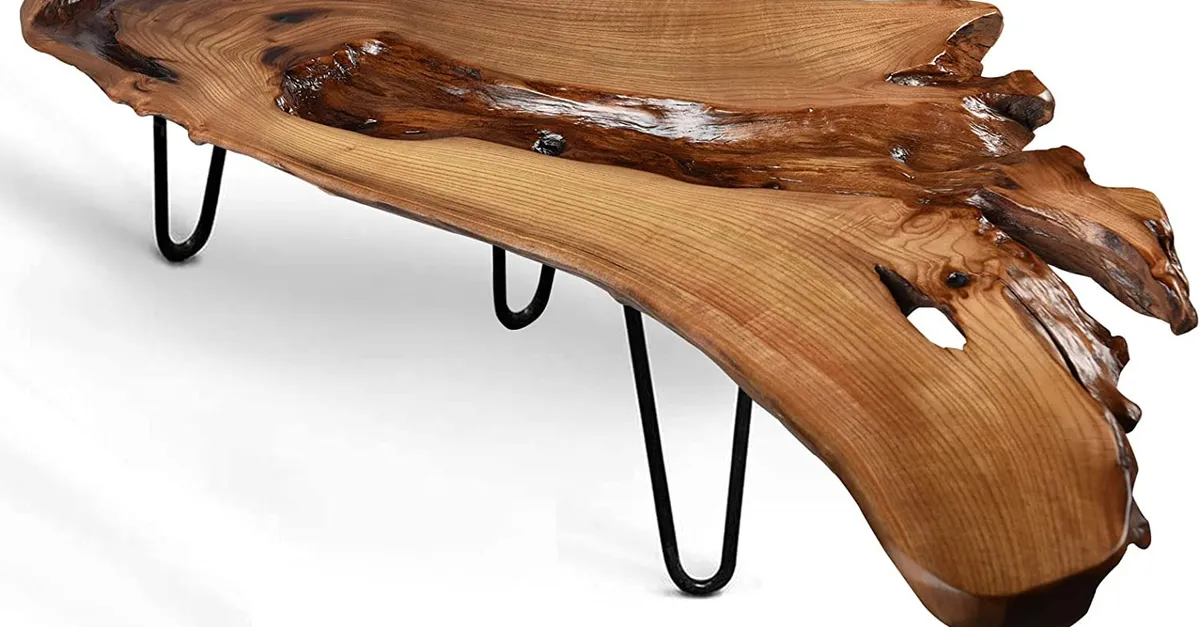 14 Natural Live Edge Coffee Tables You'll Love