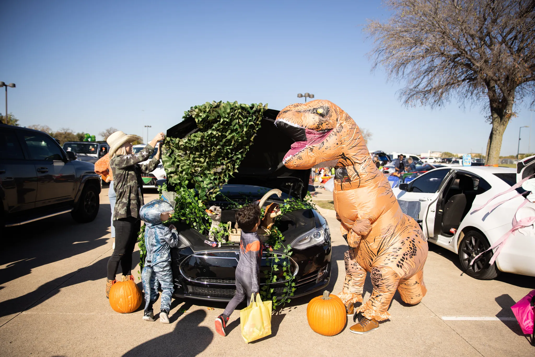 Children trick or treating